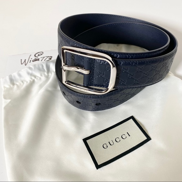 mens blue gucci belt